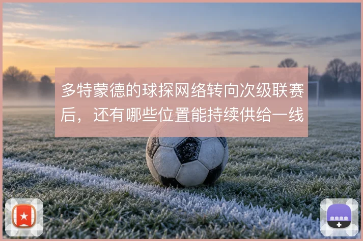 多特蒙德的球探网络转向次级联赛后，还有哪些位置能持续供给一线队